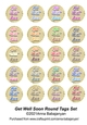Get Well Soon Round Tags Set