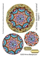 Oil Paint Mandala Pyramid Topper 1