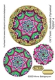 Oil Paint Mandala Pyramid Topper 4