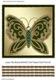 Large Shy Beauty Butterfly Card Topper/ Card Front 5
