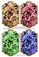 Shaped Blank Toppers Bases with Mosaic Pattern Set 1