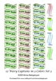12 Wavy Captions in 3 Colors Set 3