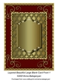 Layered Beautiful Large Blank Card Front 1