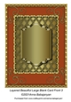 Layered Beautiful Large Blank Card Front 3