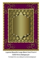Layered Beautiful Large Blank Card Front 4