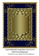 Layered Beautiful Large Blank Card Front 6
