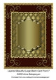 Layered Beautiful Large Blank Card Front 7
