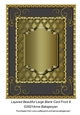 Layered Beautiful Large Blank Card Front 8