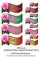 With Love Scalloped Wavy Toppers & Labels Set 3