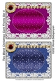 Two Blank Christmas Card Fronts Set 4