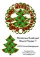 Christmas Scalloped Round Topper 1