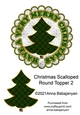 Christmas Scalloped Round Topper 2