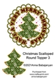 Christmas Scalloped Round Topper 3