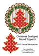 Christmas Scalloped Round Topper 5