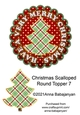 Christmas Scalloped Round Topper 7
