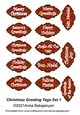 Christmas Greeting Tags Set 1