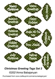 Christmas Greeting Tags Set 2