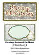 Christmas Horizontal Card Front & Blank Insert 5