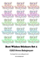 Best Wishes Stickers Set 1