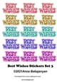 Best Wishes Stickers Set 3