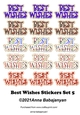 Best Wishes Stickers Set 5