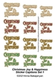 Christmas Joy & Happiness Sticker Captions Set 1