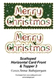 Scalloped Horizontal Card Front & Topper 3