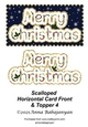 Scalloped Horizontal Card Front & Topper 4