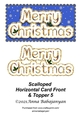 Scalloped Horizontal Card Front & Topper 5