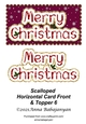 Scalloped Horizontal Card Front & Topper 6