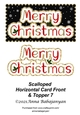 Scalloped Horizontal Card Front & Topper 7