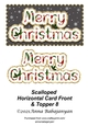 Scalloped Horizontal Card Front & Topper 8