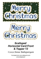 Scalloped Horizontal Card Front & Topper 13