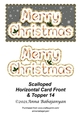 Scalloped Horizontal Card Front & Topper 14