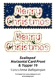 Scalloped Horizontal Card Front & Topper 16