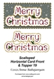 Scalloped Horizontal Card Front & Topper 19