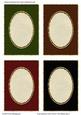 Oval Aperture Card Fronts / Card Bases Set 2