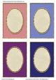 Oval Aperture Card Fronts / Card Bases Set 3