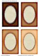 Oval Aperture Card Fronts / Card Bases Set 5