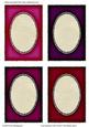 Oval Aperture Card Fronts / Card Bases Set 6