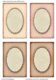 Oval Aperture Card Fronts / Card Bases Set 8