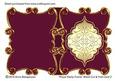 Royal Swirly Frame Blank Cut & Fold Card 2