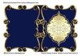 Royal Swirly Frame Blank Cut & Fold Card 3