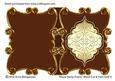 Royal Swirly Frame Blank Cut & Fold Card 5