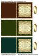 Blank Mini Cards with Scalloped Base (set 4)