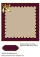 Scalloped Edge Card Base Card Front with Bow & Label 2