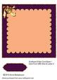 Scalloped Edge Card Base Card Front with Bow & Label 3