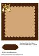 Scalloped Edge Card Base Card Front with Bow & Label 6