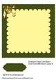 Scalloped Edge Card Base Card Front with Bow & Label 8