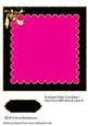 Scalloped Edge Card Base Card Front with Bow & Label 9